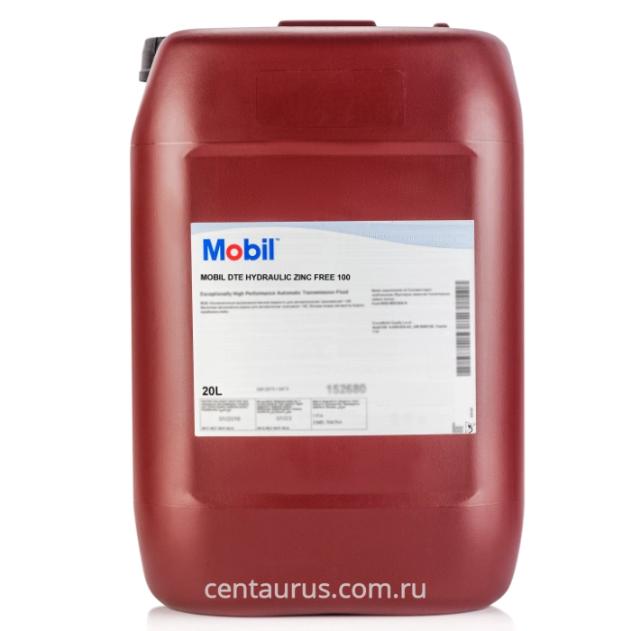 Гидравлическое масло Mobil DTE Hydraulic Zinc Free 100