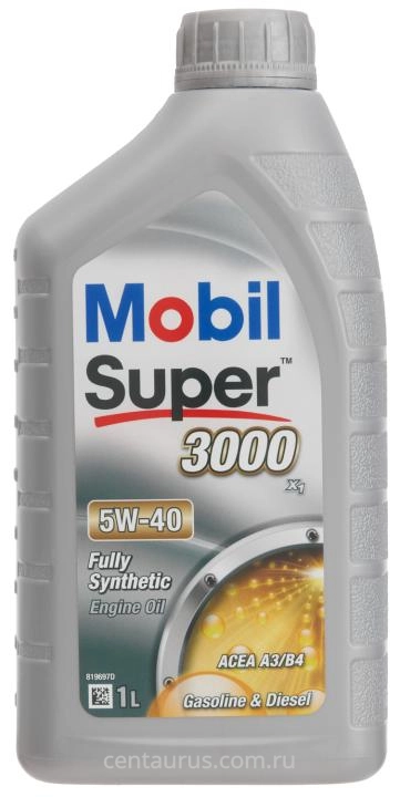 Моторное масло Mobil Super 3000 x1 5W-40 синтетическое