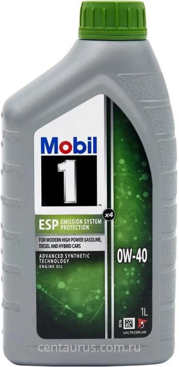 Моторное масло Mobil 1 ESP x4 0W-40 синтетическое